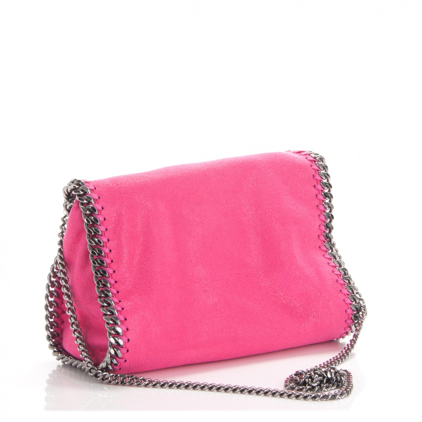 Shaggy Deer Mini Falabella Tote Hot Pink