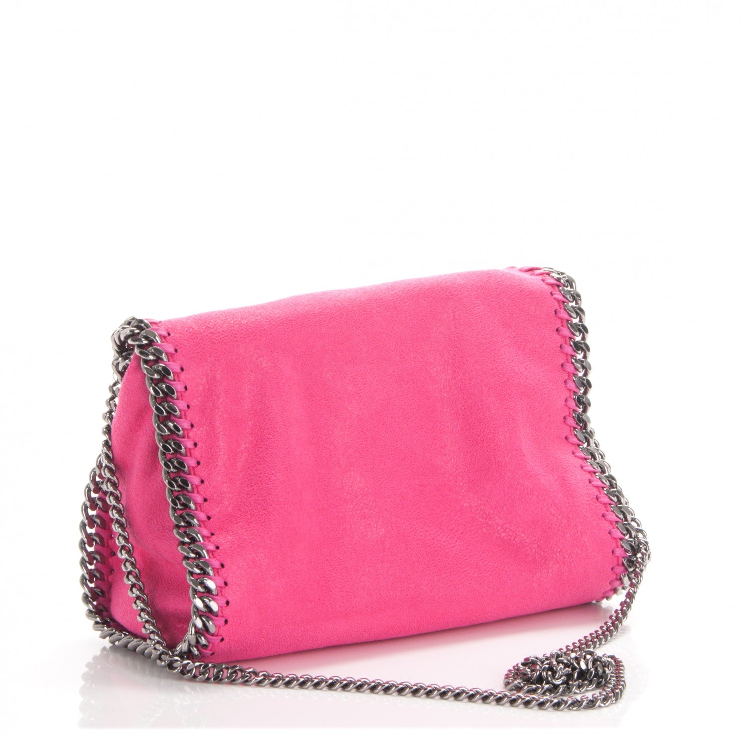 Stella McCartney Shaggy Deer Mini Falabella Tote Hot Pink 4 of 9
