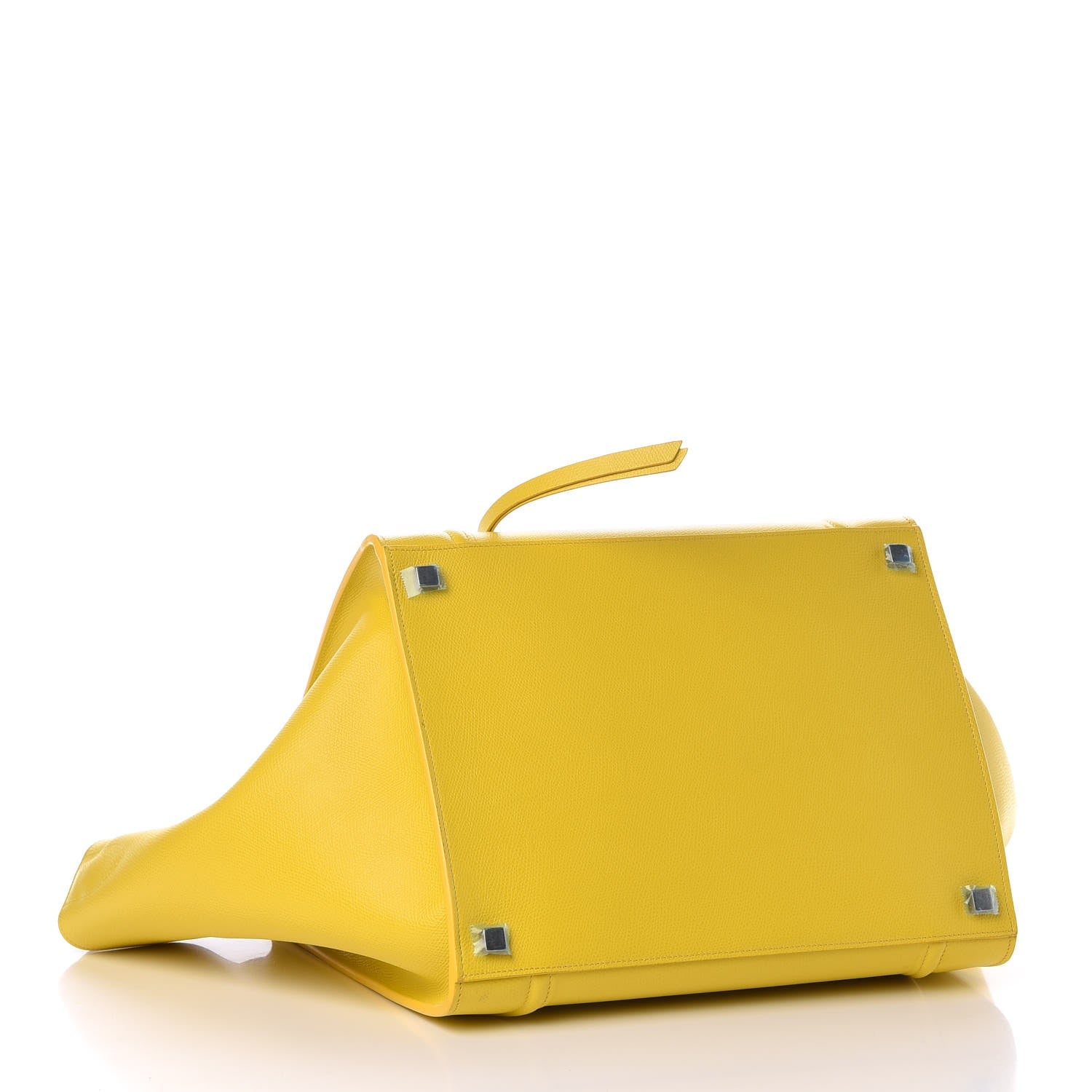 Celine Grained Calfskin Medium Phantom Luggage Yellow 4 of 9