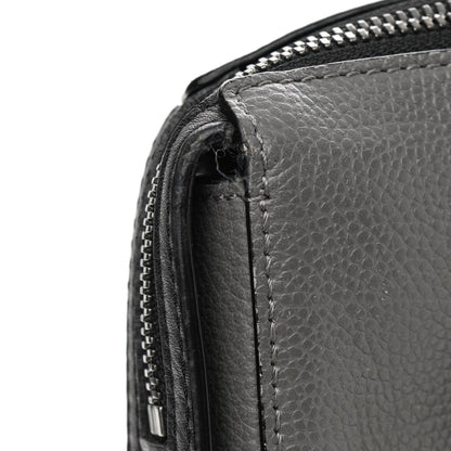 MCM Calfskin Messenger Bag Charcoal 16 of 16