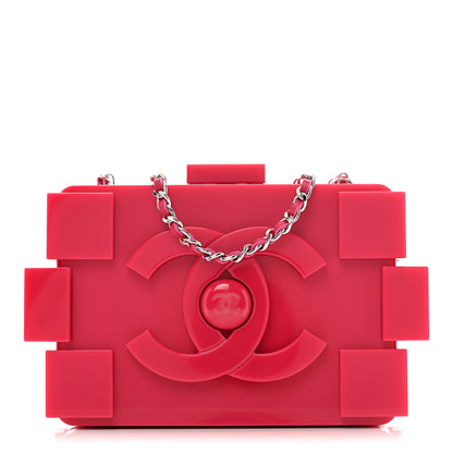 Chanel Plexiglass Boy Brick Lego Clutch Pink 1 of 12