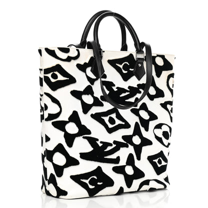 Louis Vuitton X UF Tufted Monogram Tufted Cabas White Black 3 of 10