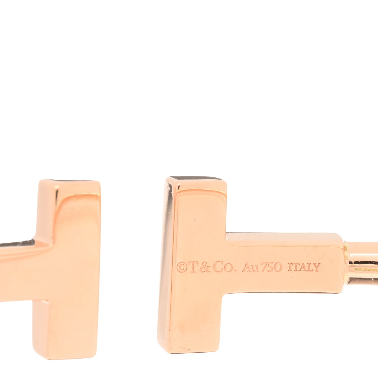 Tiffany 18K Rose Gold T Wire Bracelet 3 of 3