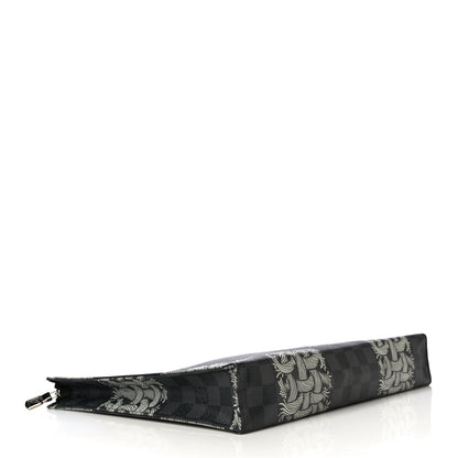 Louis Vuitton Damier Graphite Rope Pochette Voyage White 4 of 10
