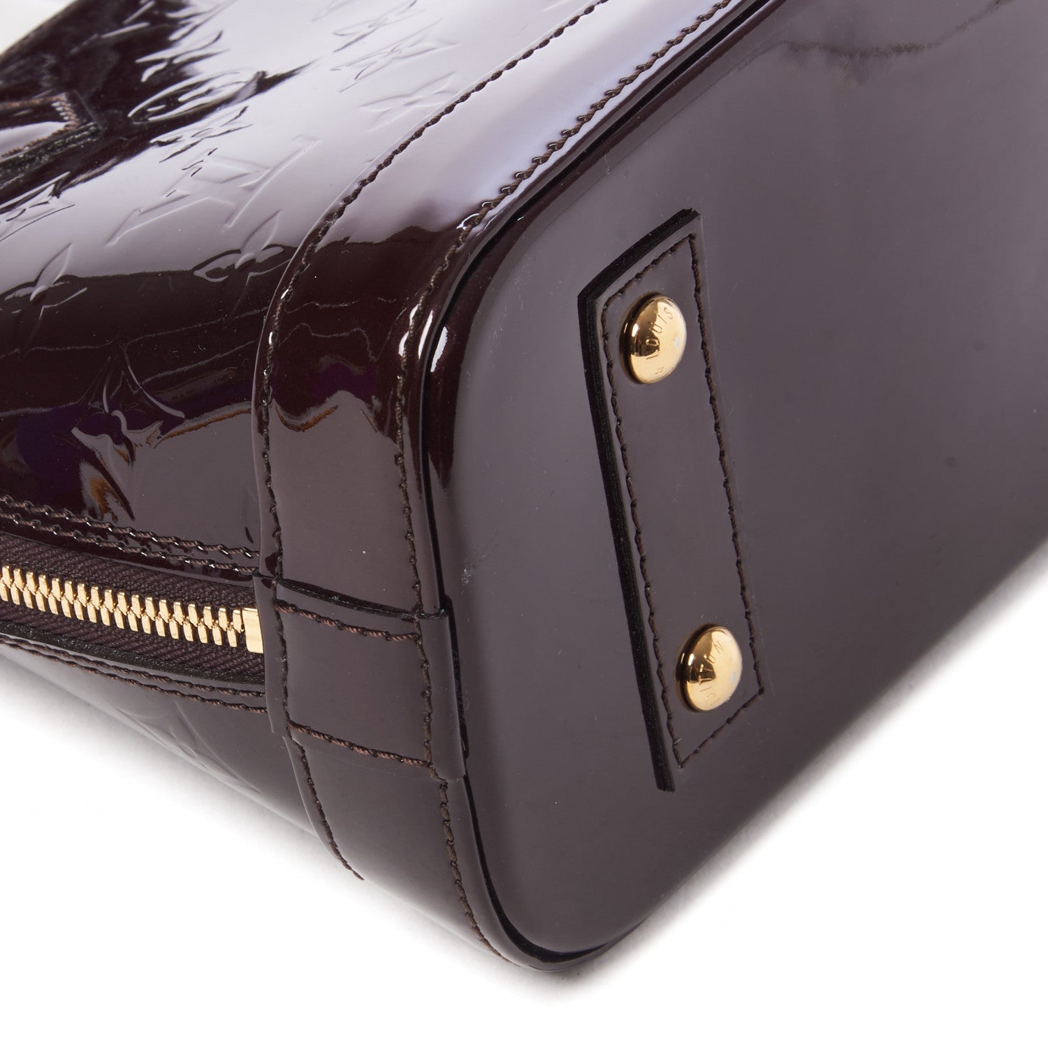 Louis Vuitton Vernis Alma BB Amarante 6 of 8