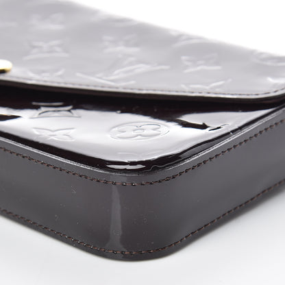 Louis Vuitton Vernis Pochette Felicie Chain Wallet Amarante 10 of 10