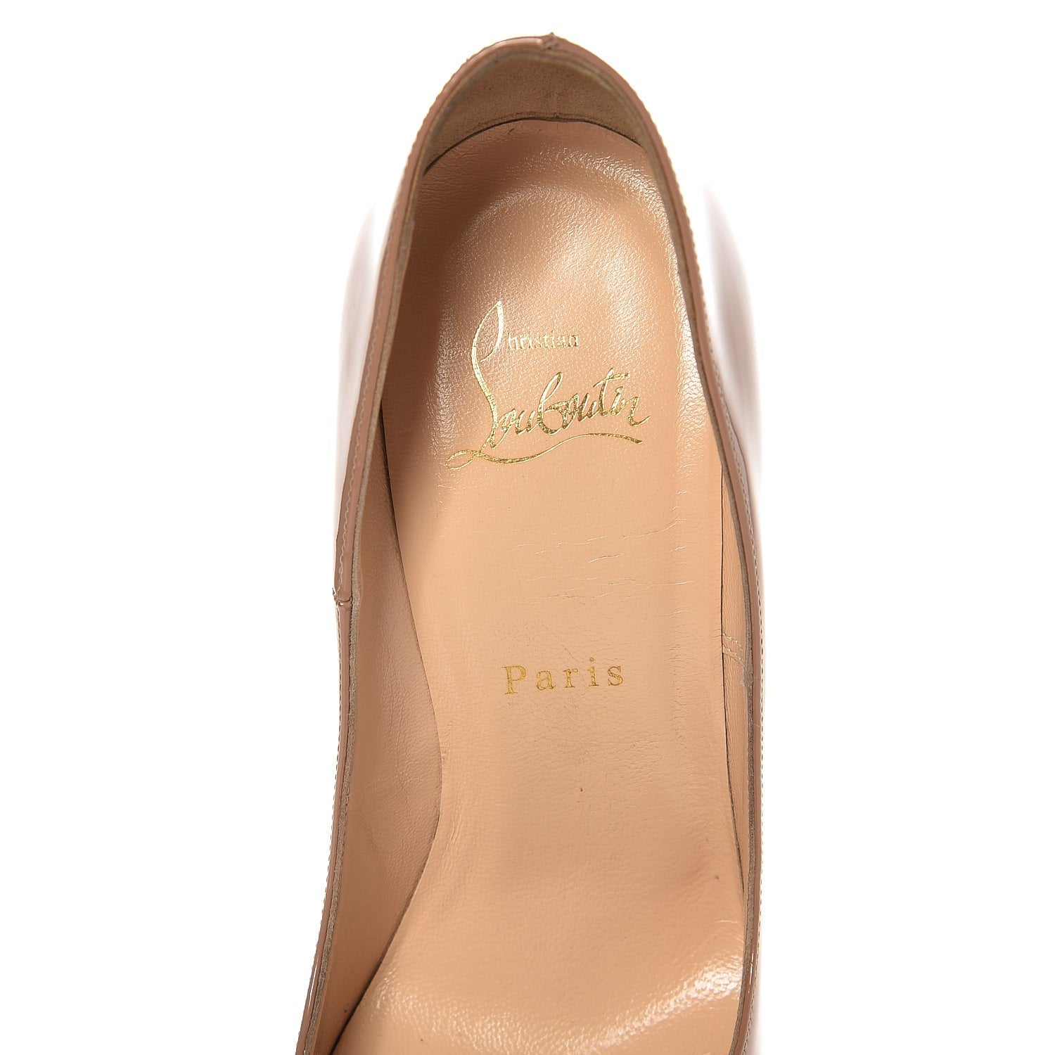 Christian Louboutin Patent So Kate 120 Pumps 38 Nude 7 of 10
