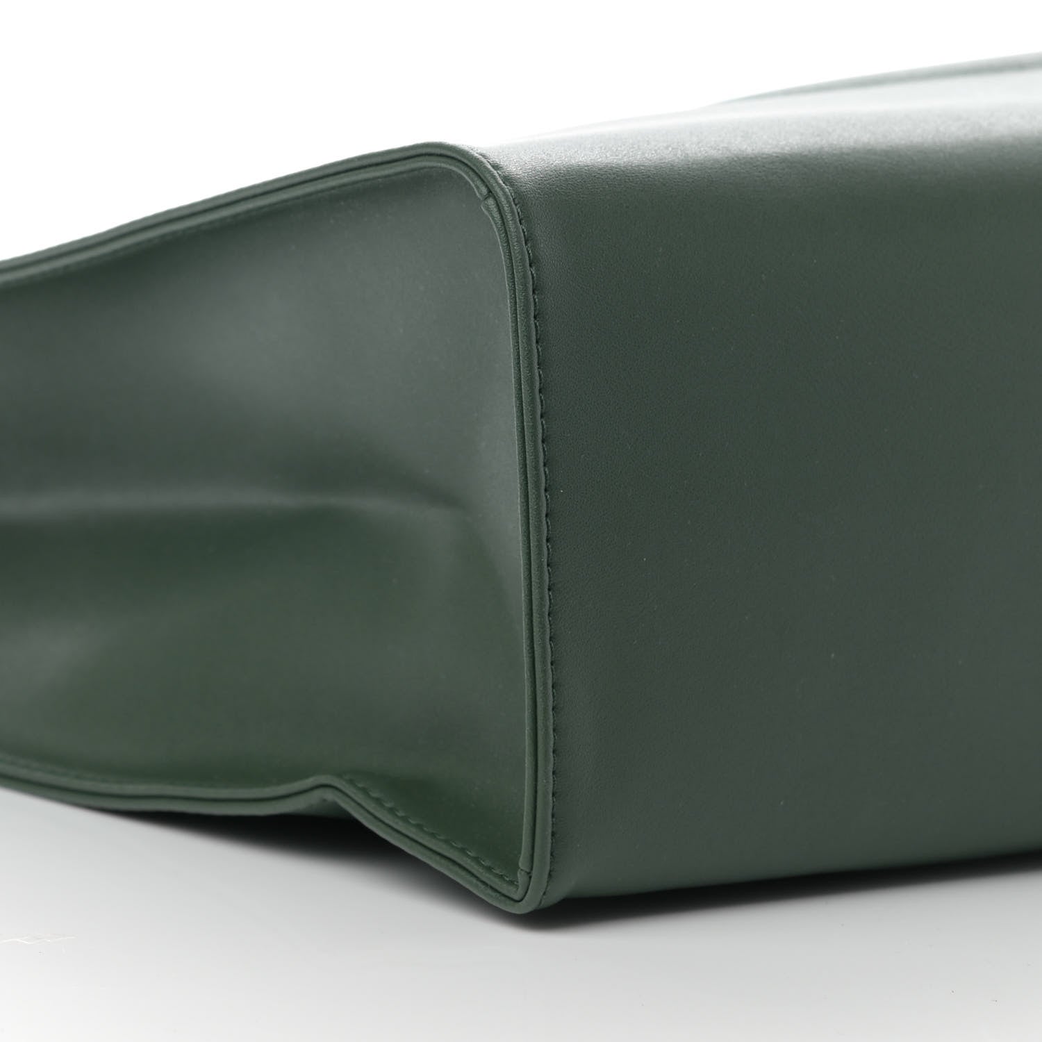 Telfar Vegan Leather Medium Shopping Bag Dark Olive 9 of 10