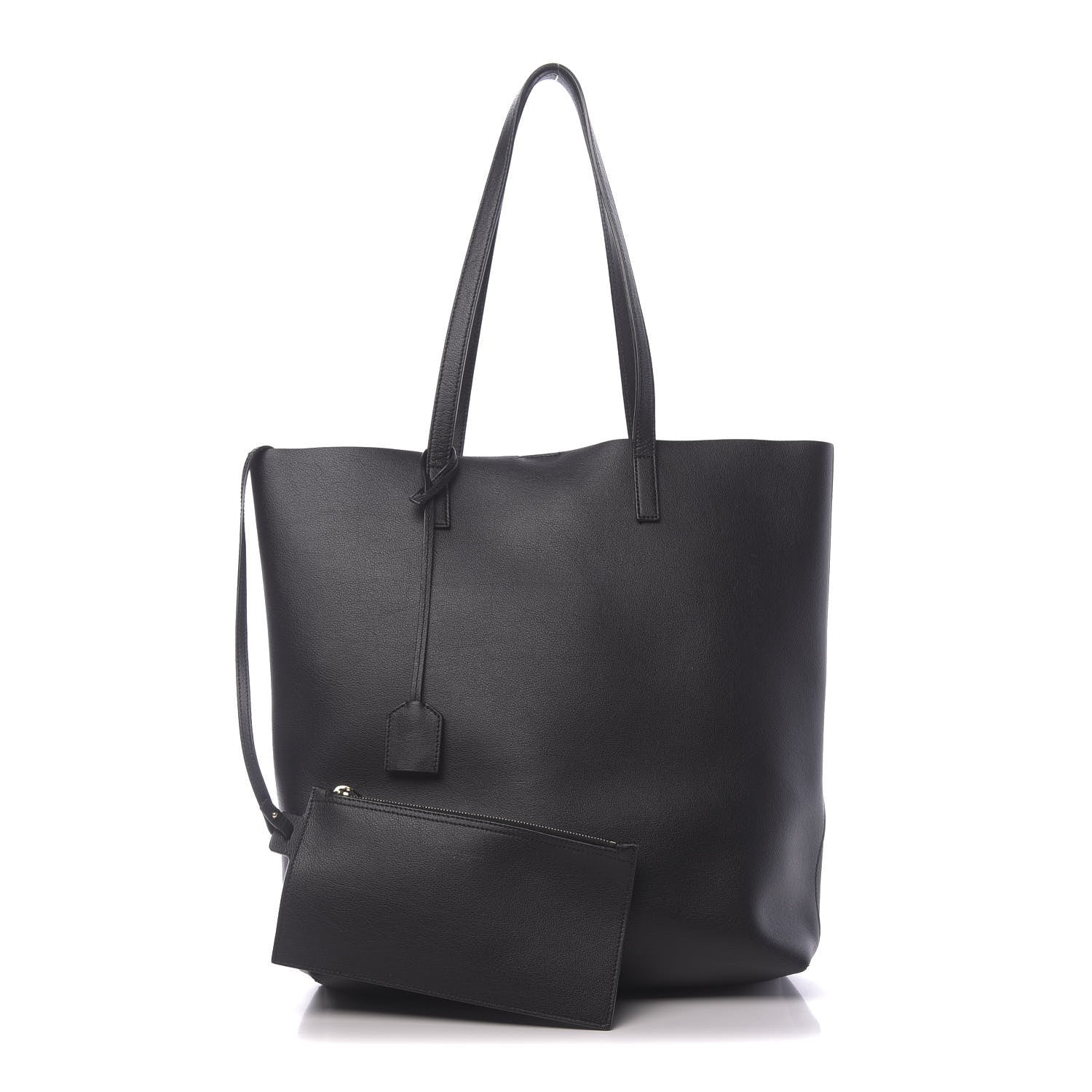 Saint Laurent Calfskin Medium Shopping Tote Black 1 of 13