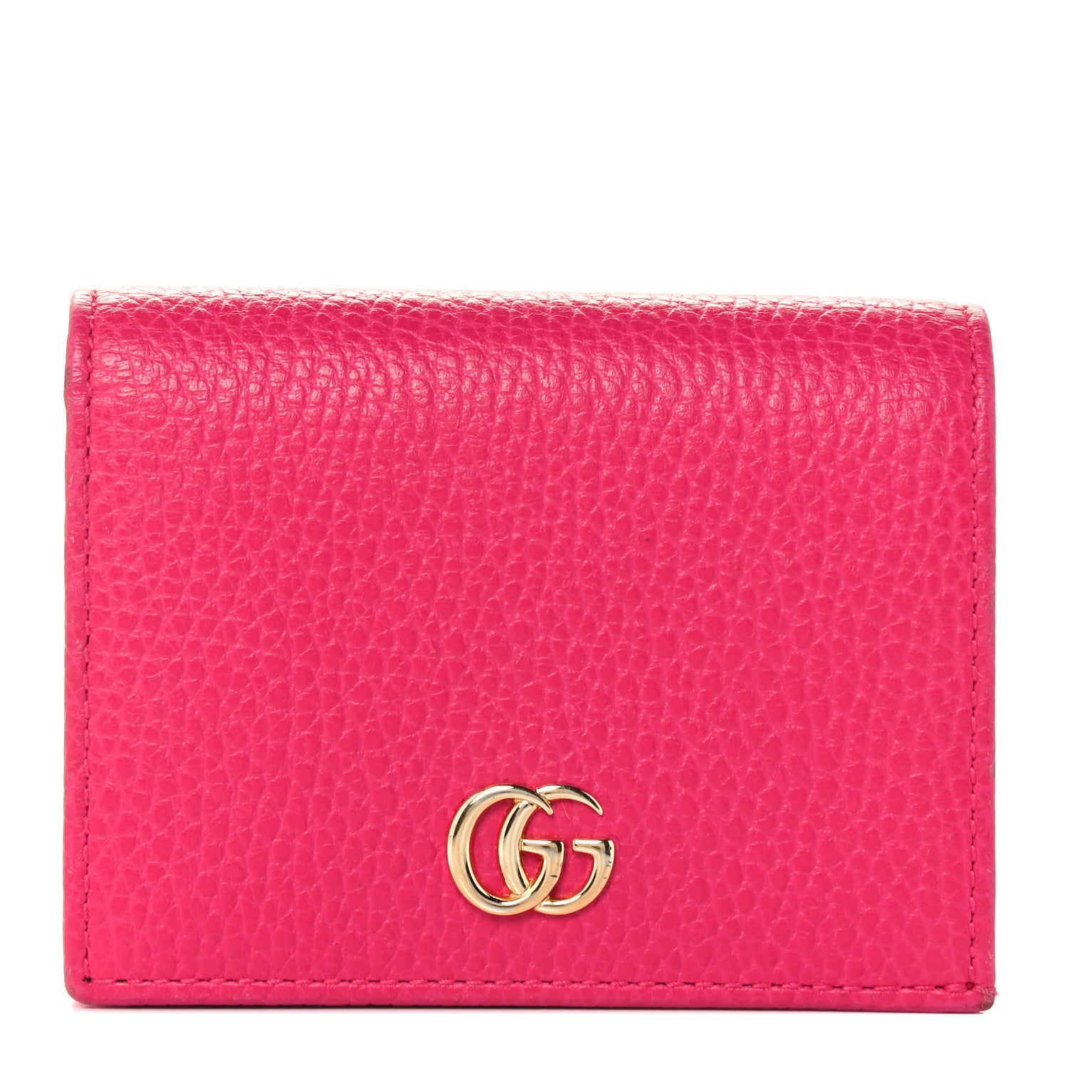 Gucci Dollar Calfskin GG Marmont Card Case Box Pink 1 of 10