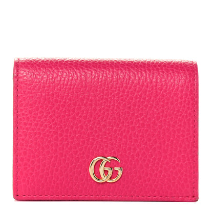 Gucci Dollar Calfskin GG Marmont Card Case Box Pink 1 of 10
