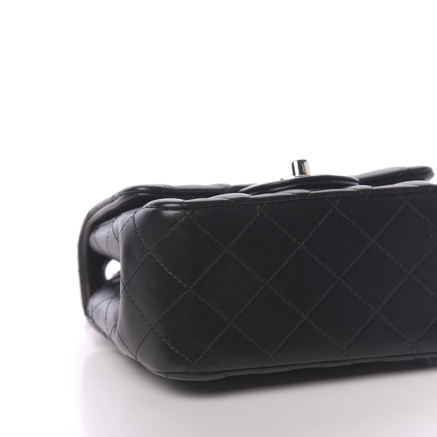 Chanel Lambskin Quilted Mini Square Flap Black 9 of 11