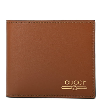 Gucci Plutone Calfskin Logo Bi-Fold Wallet Cuir 1 of 8