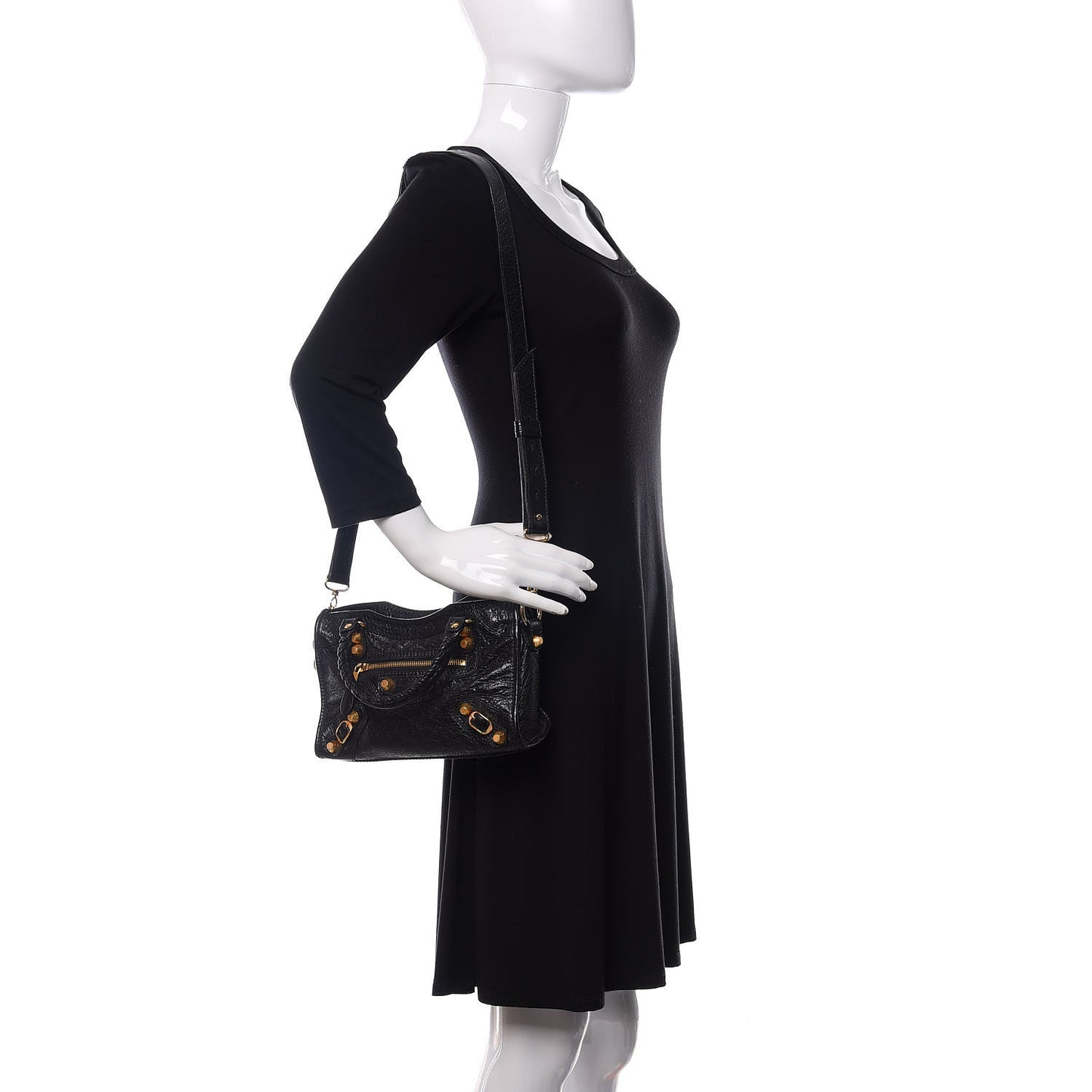 Agneau Giant 12 Gold Hardware Mini City Black