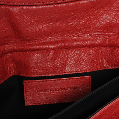 Balenciaga Agneau Giant 21 Rose Gold Hardware Envelope Clutch Rouge Coquelicot 6 of 8