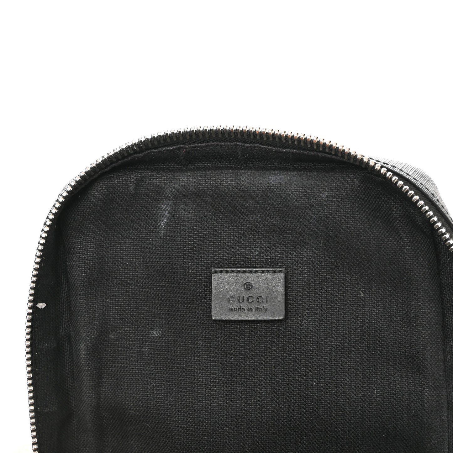 GG Supreme Monogram Web Belt Bag Black Grey