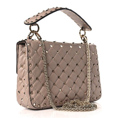 Valentino Garavani Nappa Medium Rockstud Spike Shoulder Bag Poudre 3 of 8