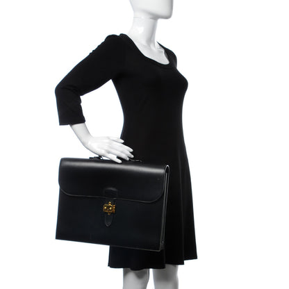 Hermes Box Sac a Depeche 41 Briefcase Black 2 of 12