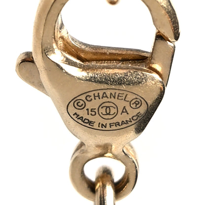 Chanel Pearl Crystal CC Star Long Necklace Gold 5 of 5