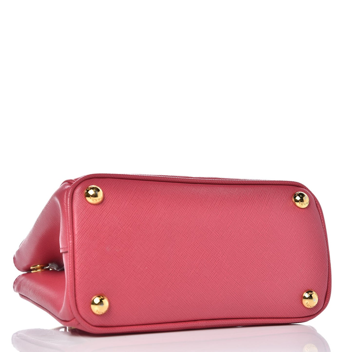 Saffiano Mini Galleria Double Zip Tote Peonia
