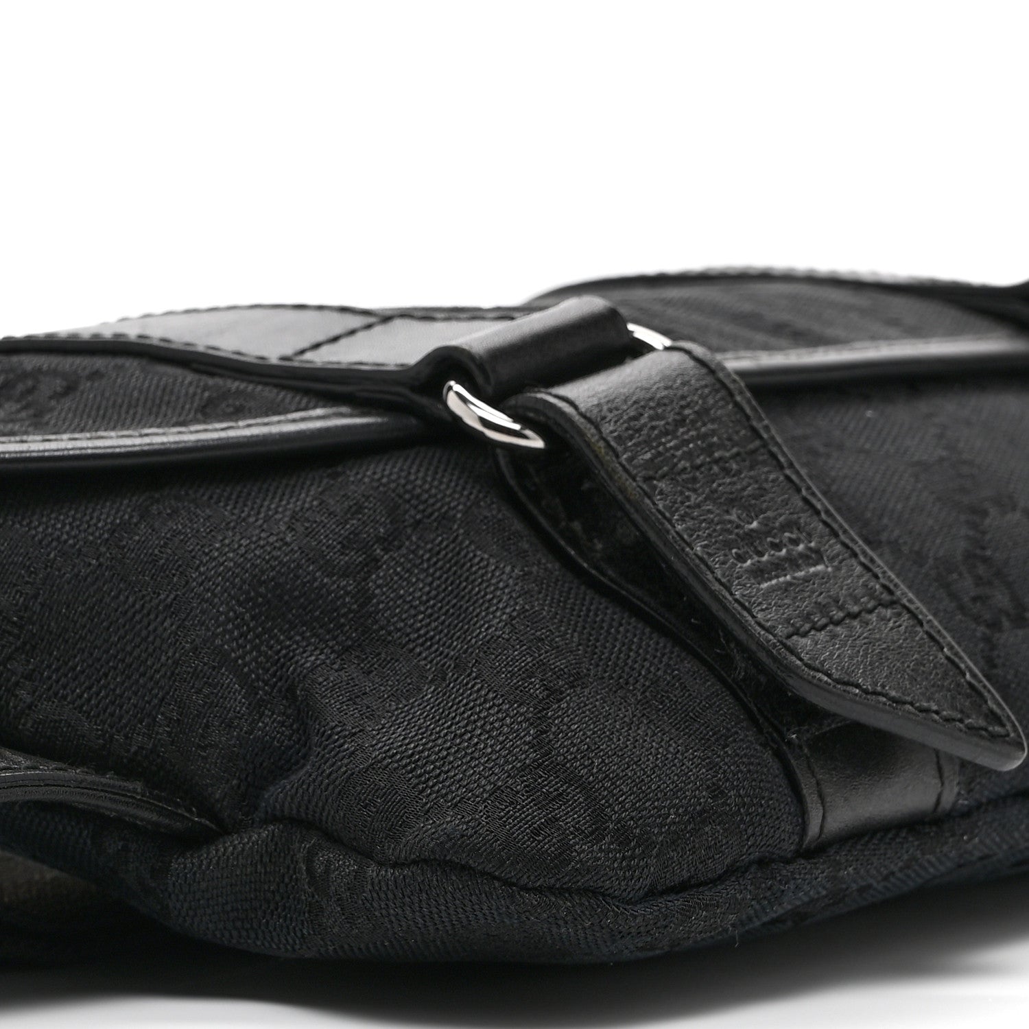 Gucci Monogram Waist Belt Bag Black 9 of 10
