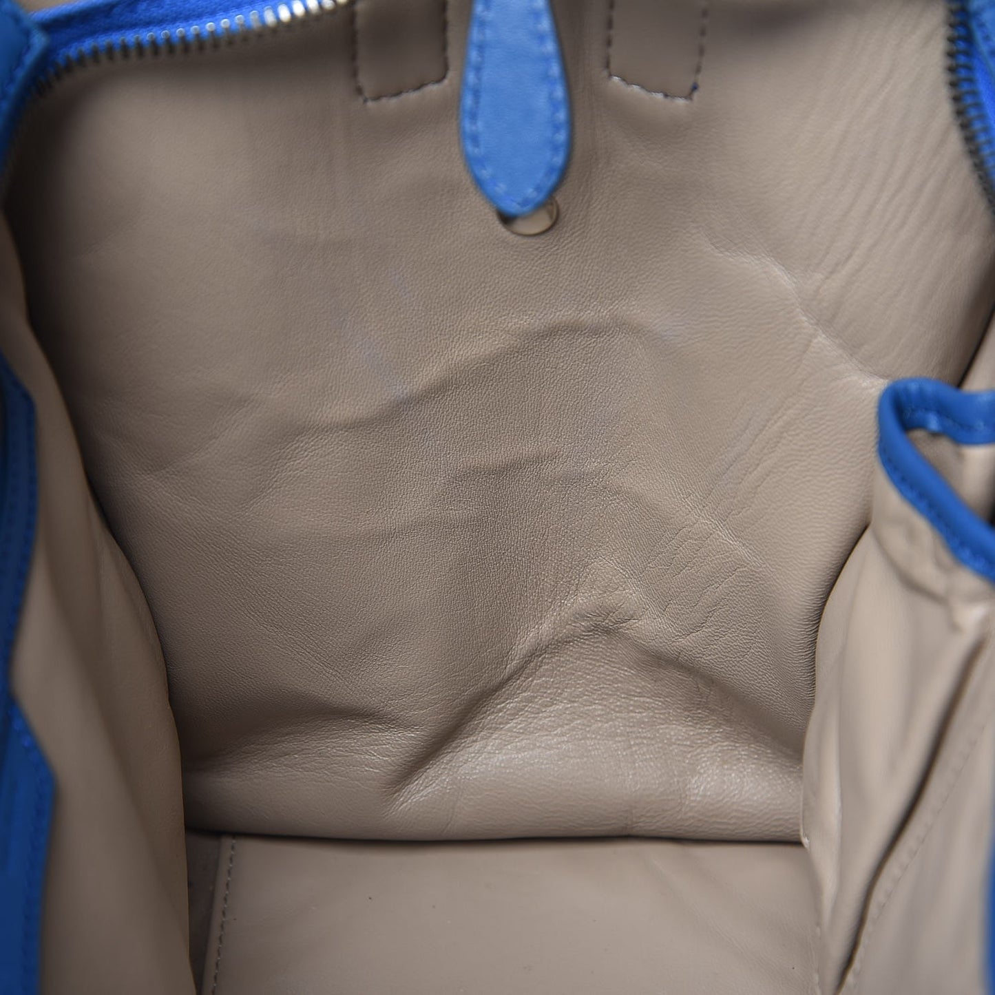 Smooth Calfskin Suede Mini Luggage Royal Blue