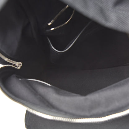 Saint Laurent Canvas Signature Heaven Embroidered Mini City Backpack Black 5 of 12