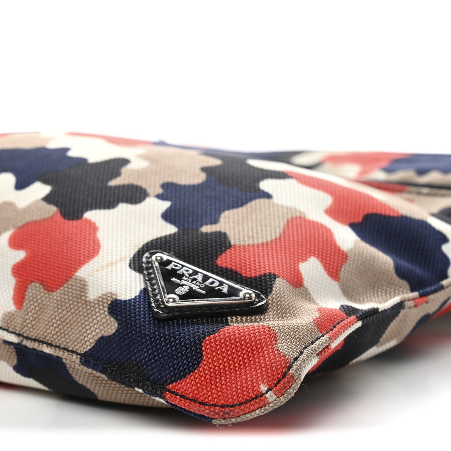 Prada Cordura Saffiano Camouflage Crossbody Rosso 10 of 10