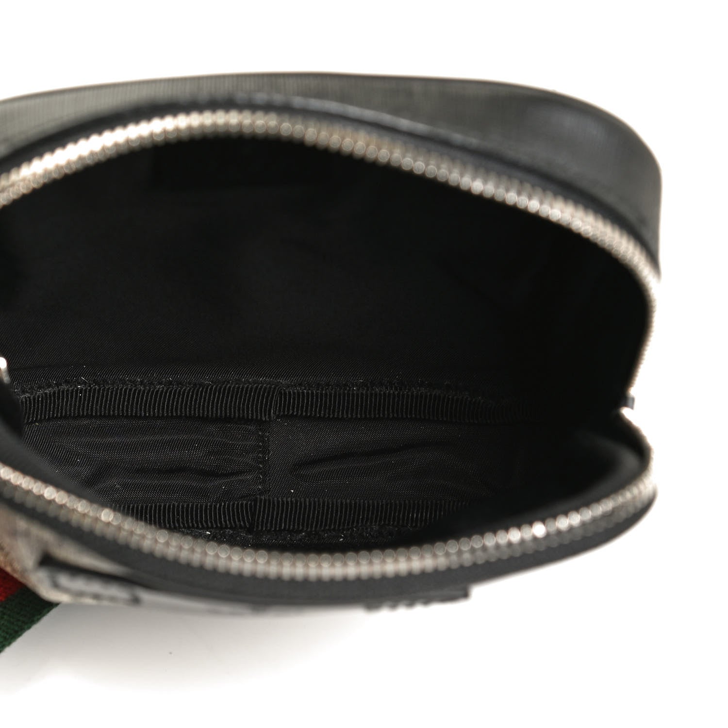 Gucci GG Supreme Monogram Web Belt Bag Black 5 of 14