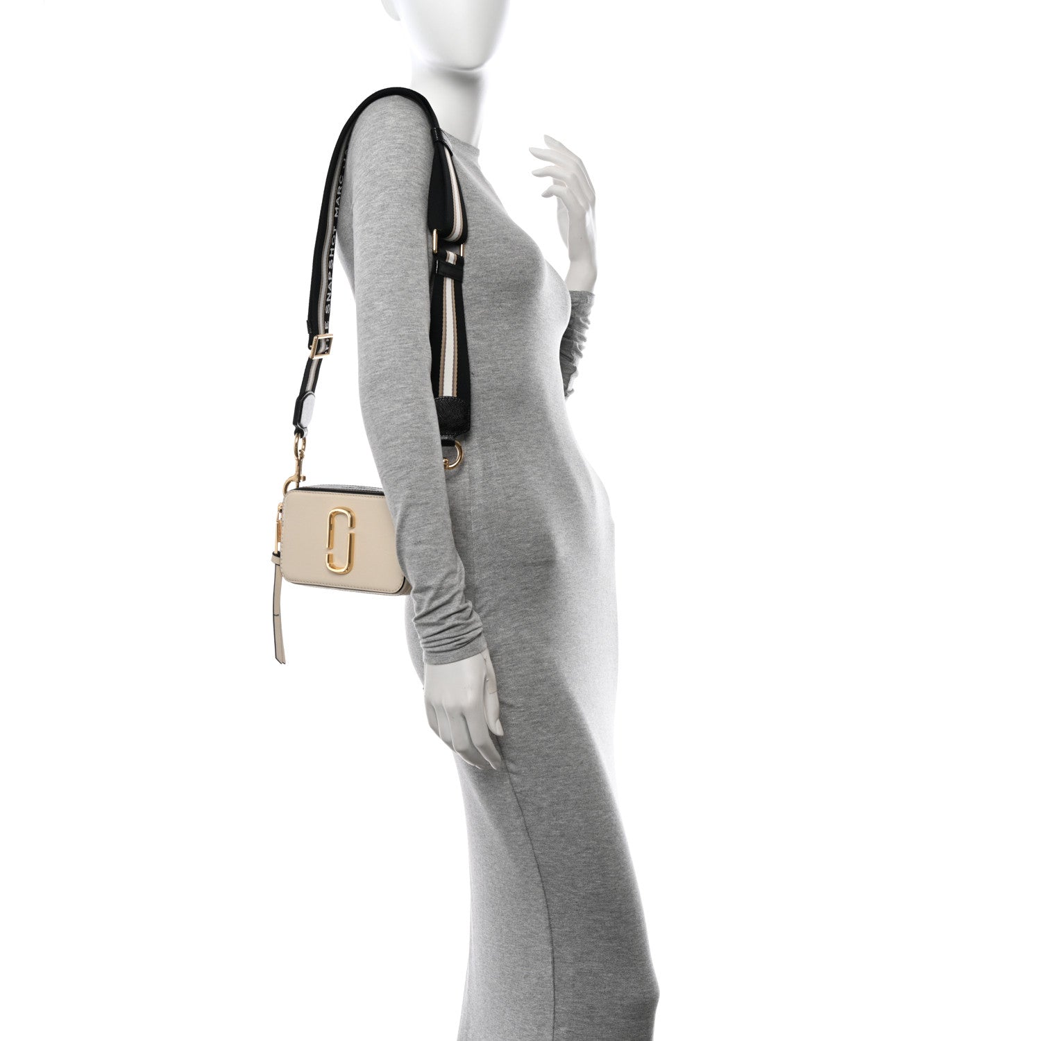 Marc Jacobs Saffiano Small Snapshot Camera Bag New Cloud White Multicolor 3 of 12