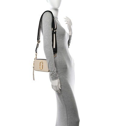 Marc Jacobs Saffiano Small Snapshot Camera Bag New Cloud White Multicolor 3 of 12