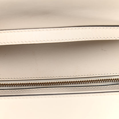 Gucci Calfskin Web Medium Sylvie Top Handle Bag White 11 of 15