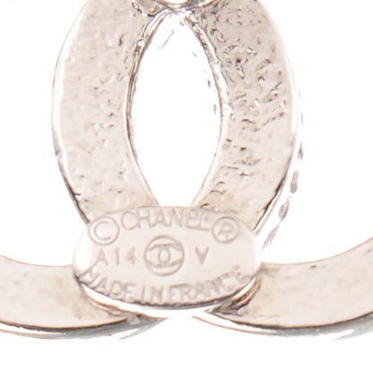Chanel Crystal CC Earrings Silver 4 of 4