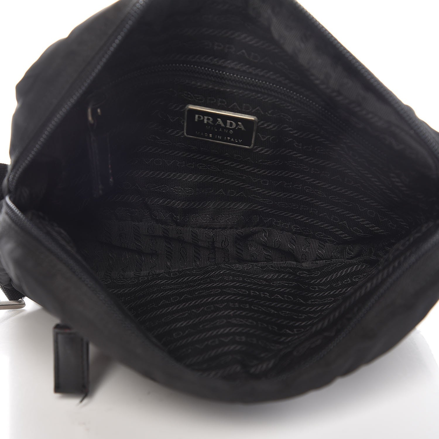 Prada Nylon Vela Small Shoulder Bag Black 6 of 10