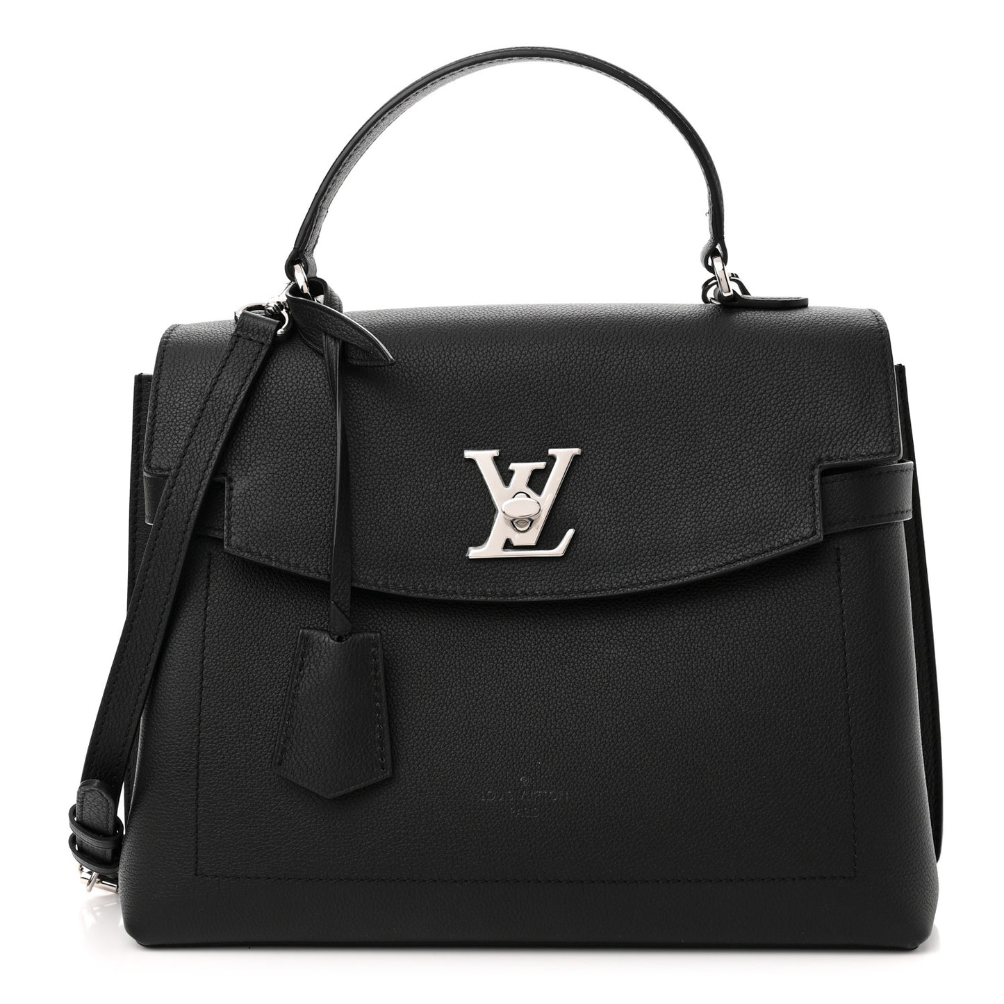 Soft Calfskin Lockme Ever MM Black