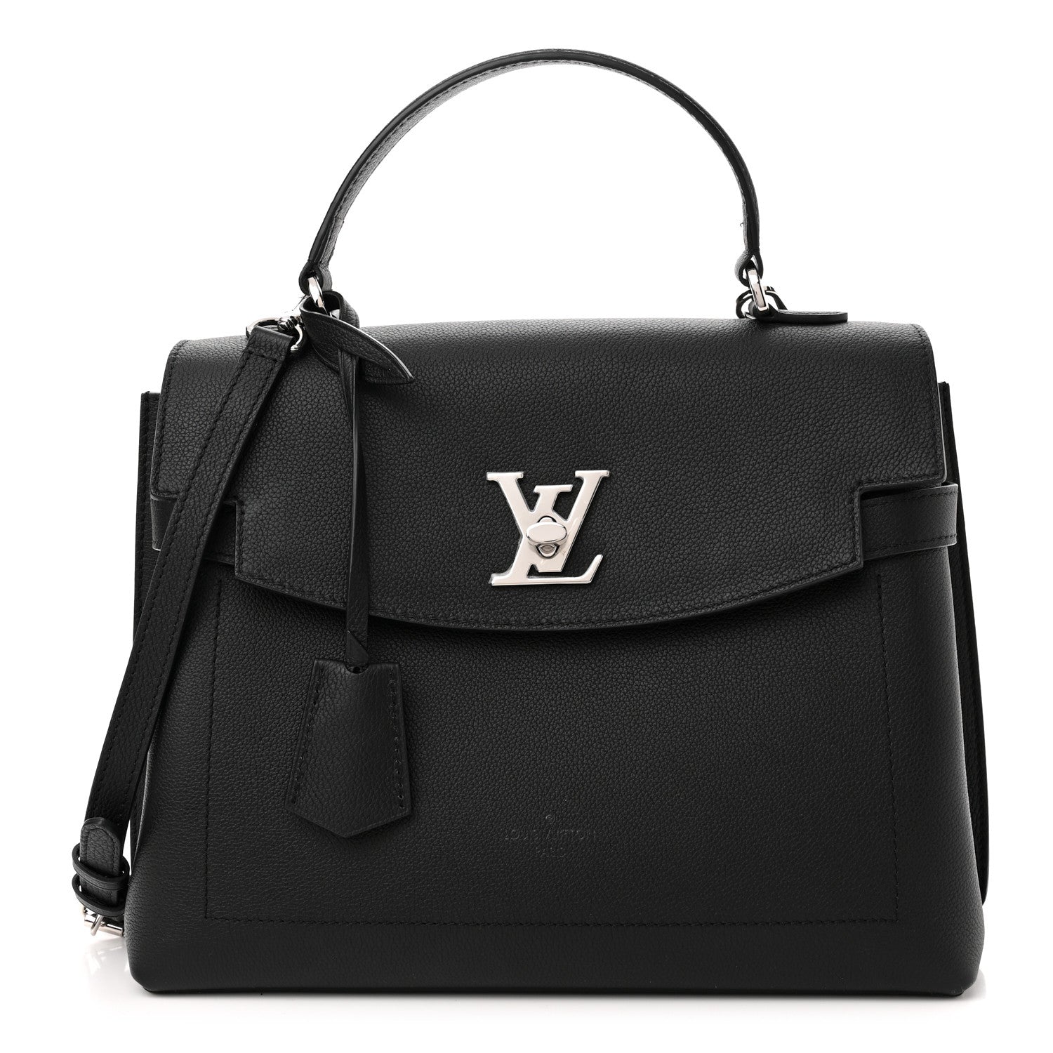 Louis Vuitton Soft Calfskin Lockme Ever MM Black 1 of 9