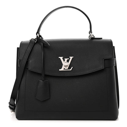 Louis Vuitton Soft Calfskin Lockme Ever MM Black 1 of 9