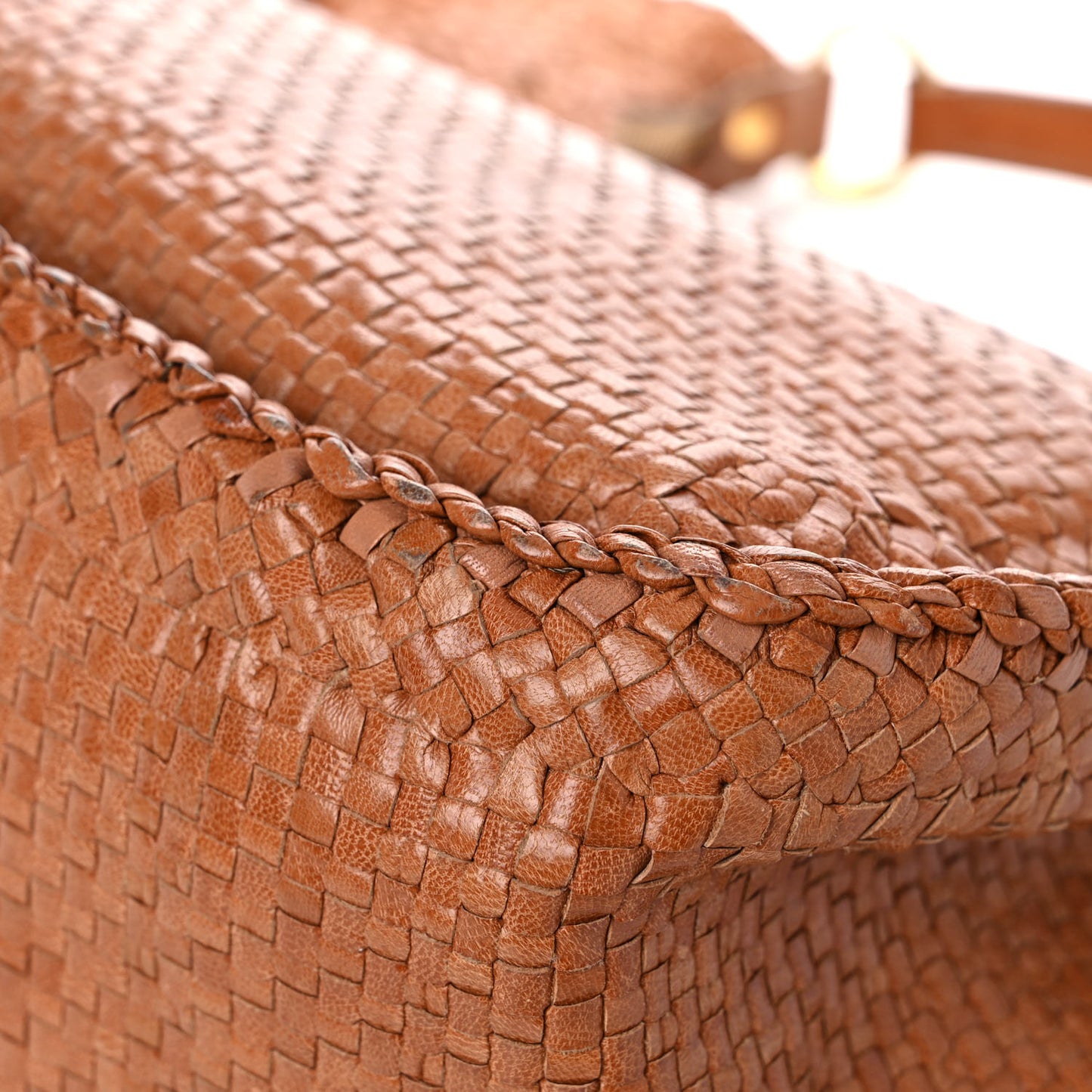 Goatskin Woven Hobo Nudo