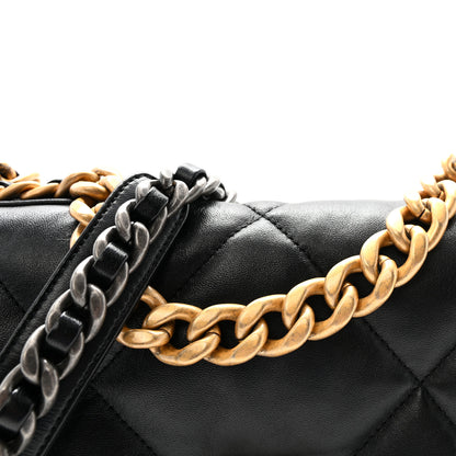 Chanel Lambskin Quilted Medium Chanel 19 Flap Black 8 of 11