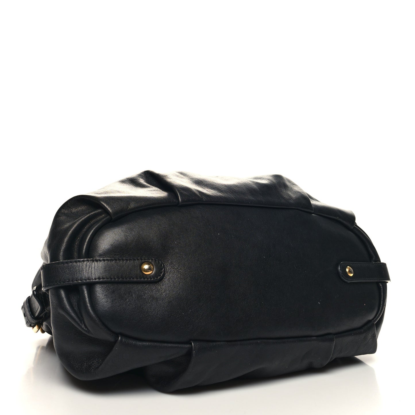 Vitello Soft Calfskin Shopping Satchel Black