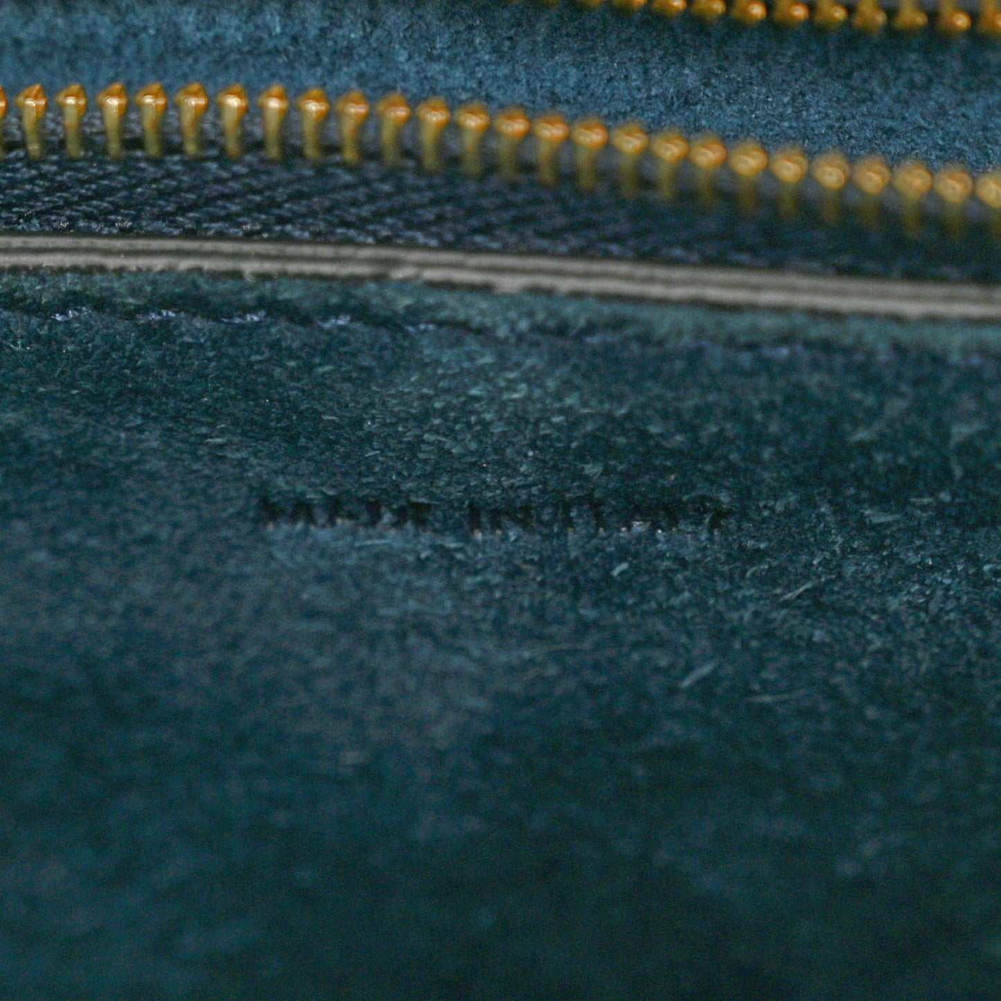 Soft Grained Calfskin Sangle Bucket Bag Navy Blue