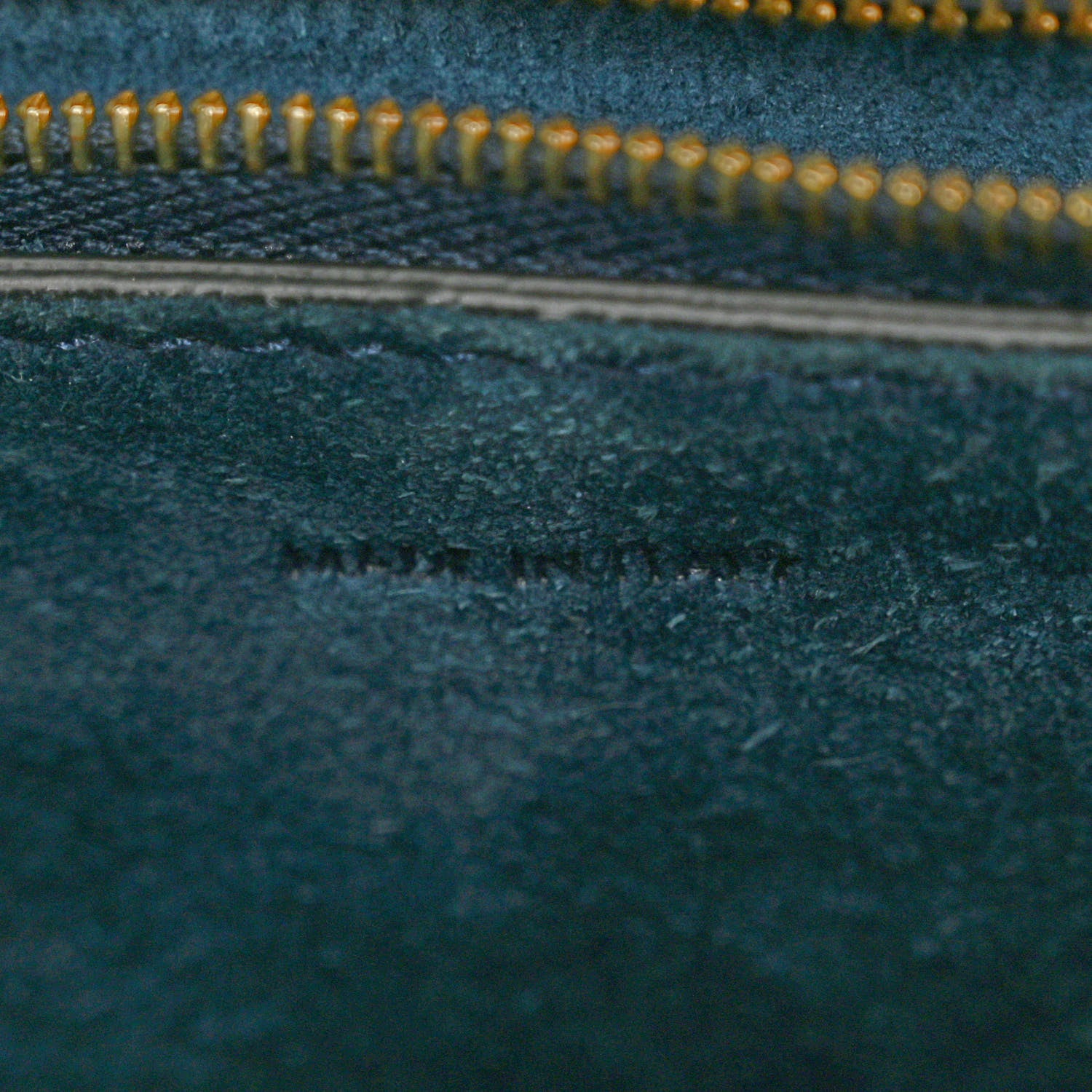 Celine Soft Grained Calfskin Sangle Bucket Bag Navy Blue 7 of 11