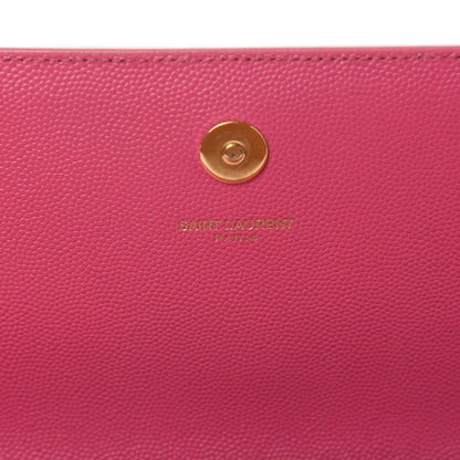 Saint Laurent Grain De Poudre Classic Monogram Cassandre Clutch Lipstick Fuchsia 7 of 7