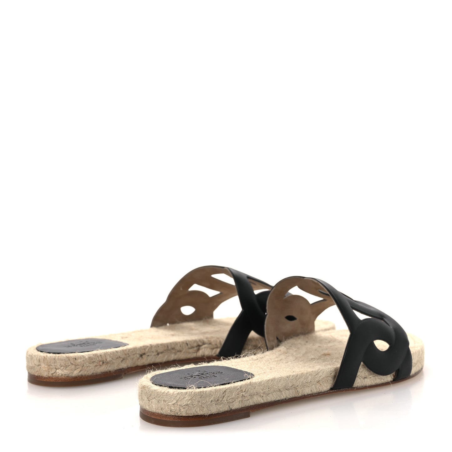 Nappa Famosa Espadrille Sandals 37 Black