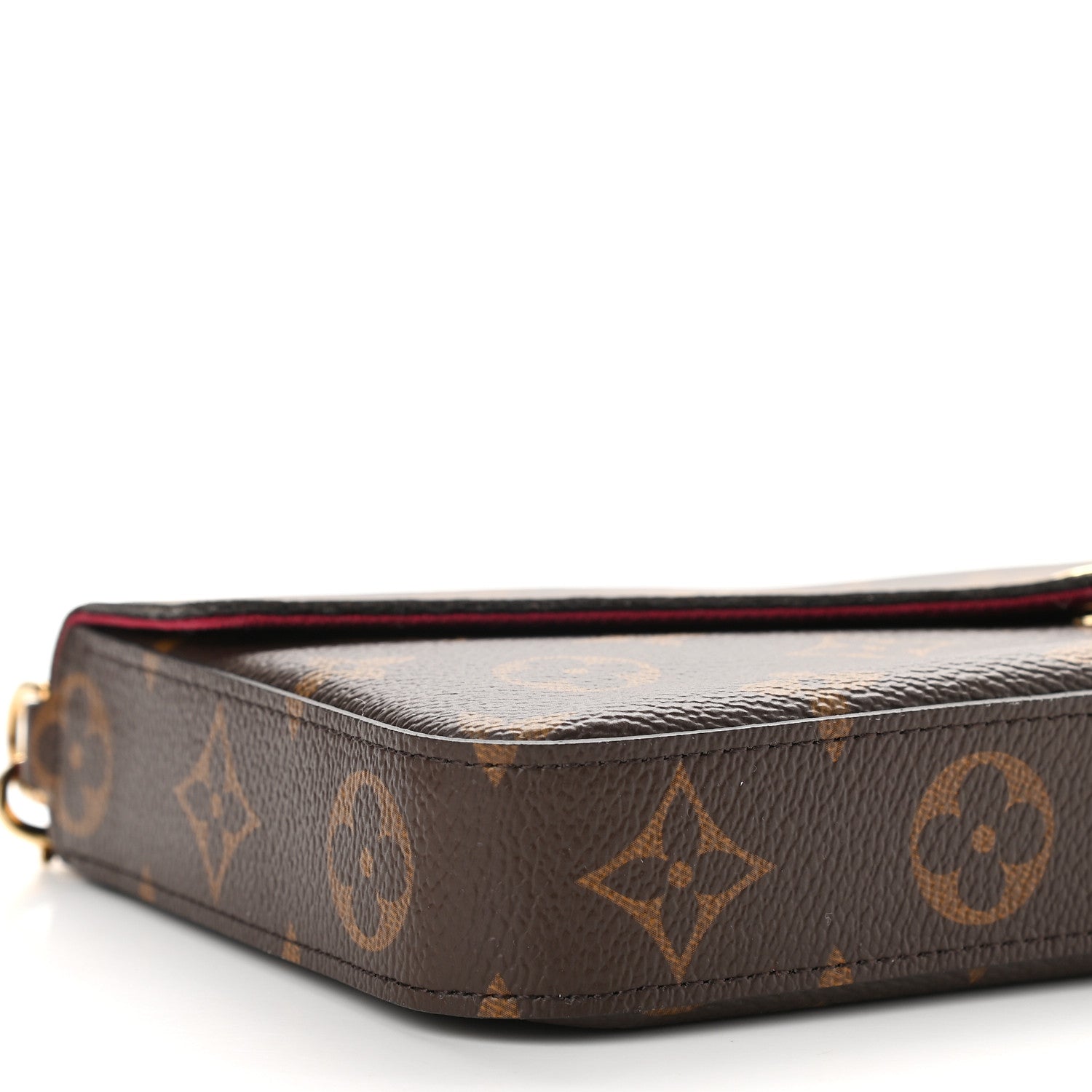 Louis Vuitton Monogram Pochette Felicie Chain Wallet Fuchsia 9 of 10
