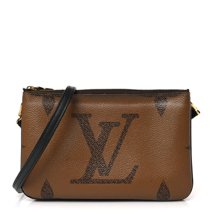 Louis Vuitton Reverse Monogram Giant Double Zip Pochette 1 of 9