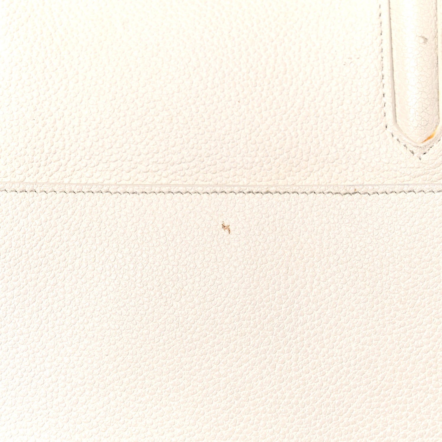 Saint Laurent Grained Calfskin Small Rive Gauche White 21 of 35
