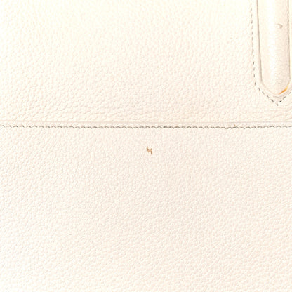 Saint Laurent Grained Calfskin Small Rive Gauche White 21 of 35