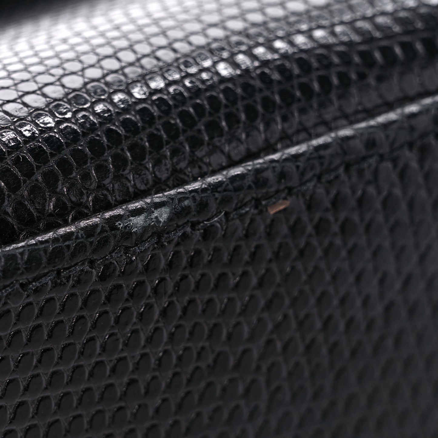 Lizard Kelly Pochette Clutch Black