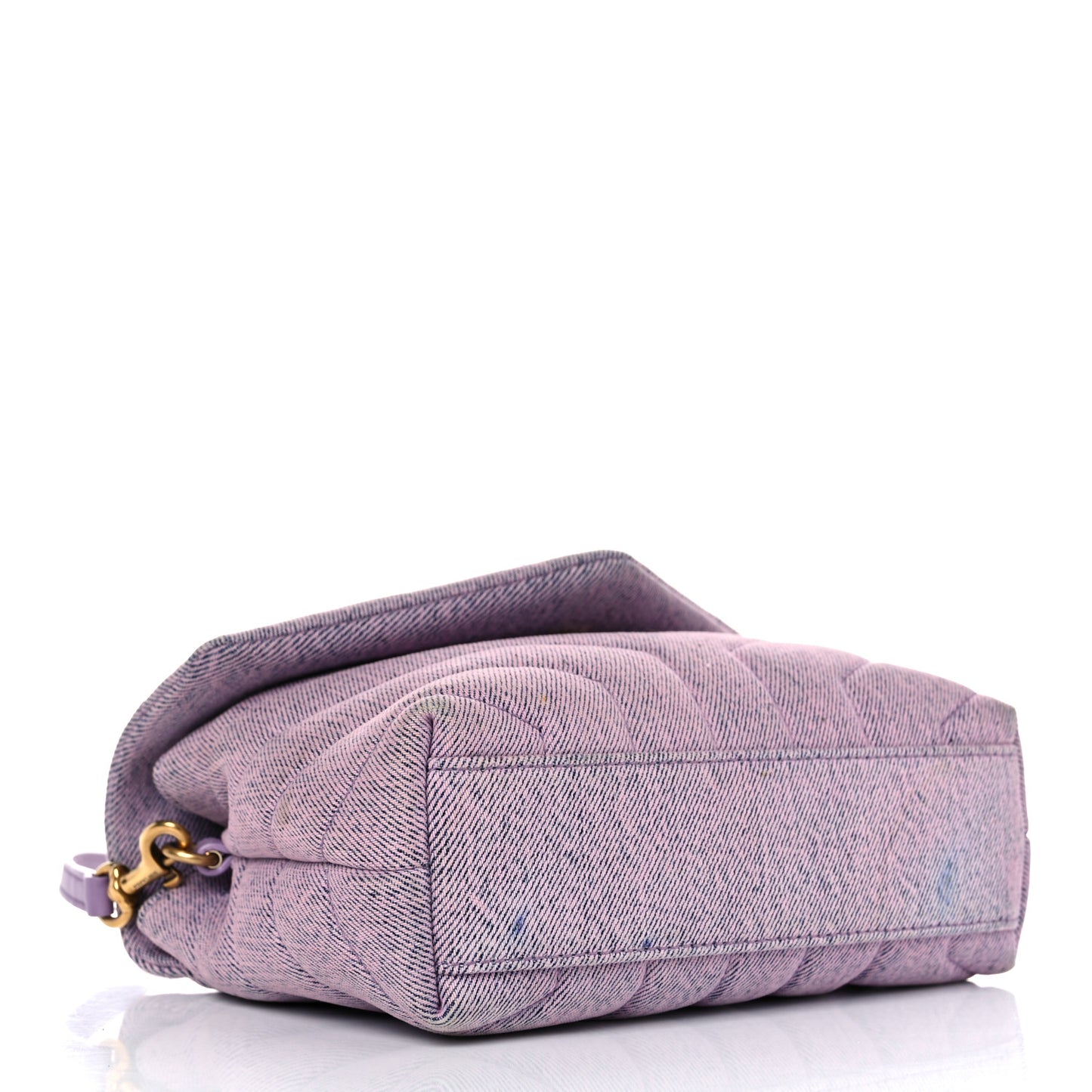 Denim Y Quilted Monogram Toy Loulou Crossbody Bag Bleached Lilac